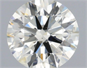 Natural Diamond 0.40 Carats, Round with Excellent Cut, J Color, SI1 Clarity and Certified by IGI
