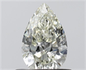 Natural Diamond 0.51 Carats, Pear with  Cut, J Color, VVS1 Clarity and Certified by IGI
