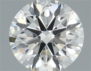 Picture of Natural Diamond 0.62 Carats, Round with Excellent Cut, K Color, VVS2 Clarity and Certified by GIA