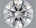 Natural Diamond 0.45 Carats, Round with Excellent Cut, I Color, IF Clarity and Certified by GIA