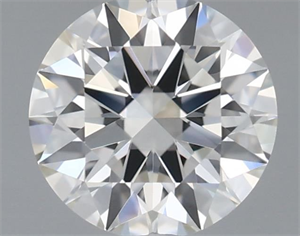 Picture of Natural Diamond 0.45 Carats, Round with Excellent Cut, I Color, IF Clarity and Certified by GIA