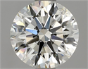 Natural Diamond 1.01 Carats, Round with Excellent Cut, H Color, SI2 Clarity and Certified by GIA