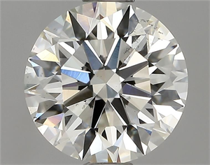 Picture of Natural Diamond 1.01 Carats, Round with Excellent Cut, H Color, SI2 Clarity and Certified by GIA