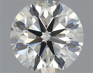 Picture of Natural Diamond 1.01 Carats, Round with Excellent Cut, K Color, VS1 Clarity and Certified by IGI