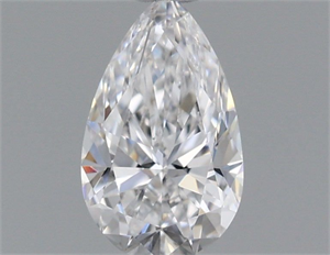Picture of Natural Diamond 0.42 Carats, Pear with  Cut, D Color, VVS2 Clarity and Certified by GIA