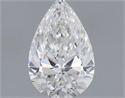 Diamante Natural 0.40 quilates, De pera , Color E, claridad IF y certificado GIA