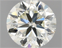 Natural Diamond 1.09 Carats, Round with Very Good Cut, K Color, VS2 Clarity and Certified by IGI