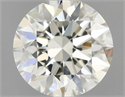 Natural Diamond 1.04 Carats, Round with Excellent Cut, K Color, VS2 Clarity and Certified by IGI