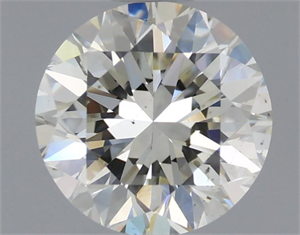 Picture of Natural Diamond 1.08 Carats, Round with Very Good Cut, K Color, VS2 Clarity and Certified by IGI