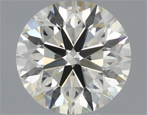 Picture of Natural Diamond 1.02 Carats, Round with Excellent Cut, K Color, VS2 Clarity and Certified by IGI