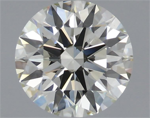 Picture of Natural Diamond 1.03 Carats, Round with Excellent Cut, K Color, VS1 Clarity and Certified by IGI