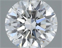 Natural Diamond 0.40 Carats, Round with Excellent Cut, F Color, VVS1 Clarity and Certified by GIA