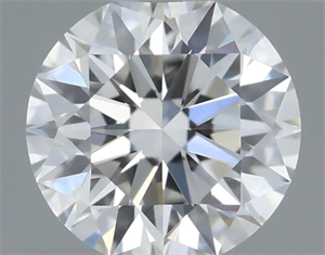 Picture of Natural Diamond 0.40 Carats, Round with Excellent Cut, F Color, VVS1 Clarity and Certified by GIA
