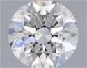 Natural Diamond 0.70 Carats, Round with Very Good Cut, H Color, VVS1 Clarity and Certified by GIA