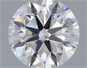 Natural Diamond 0.43 Carats, Round with Excellent Cut, F Color, SI1 Clarity and Certified by GIA