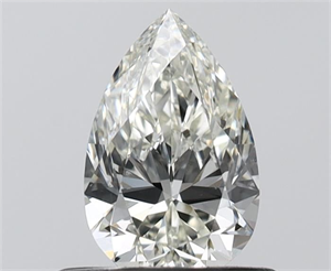 Picture of Natural Diamond 0.52 Carats, Pear with  Cut, H Color, VS1 Clarity and Certified by IGI