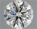 Natural Diamond 0.61 Carats, Round with Excellent Cut, I Color, SI2 Clarity and Certified by IGI