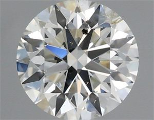 Picture of Natural Diamond 0.61 Carats, Round with Excellent Cut, I Color, SI2 Clarity and Certified by IGI