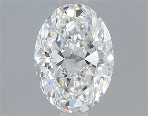 Foto Diamante Natural 0.61 quilates, Ovalado , Color F, claridad VVS2 y certificado GIA de