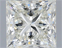 Natural Diamond 0.71 Carats, Princess with  Cut, H Color, VVS2 Clarity and Certified by IGI
