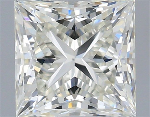 Picture of Natural Diamond 0.71 Carats, Princess with  Cut, H Color, VVS2 Clarity and Certified by IGI