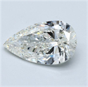 Natural Diamond 3.01 Carats, Pear with  Cut, J Color, VS2 Clarity and Certified by GIA