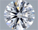 Lab Grown Diamond 1.02 Carats, Round with Ideal Cut, D Color, VVS1 Clarity and Certified by IGI