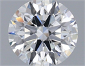 Lab Grown Diamond 1.02 Carats, Round with Ideal Cut, D Color, VVS1 Clarity and Certified by IGI