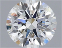 Lab Grown Diamond 1.05 Carats, Round with Ideal Cut, E Color, VVS1 Clarity and Certified by IGI