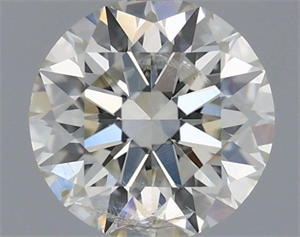 Picture of Natural Diamond 0.75 Carats, Round with Excellent Cut, H Color, I1 Clarity and Certified by IGI