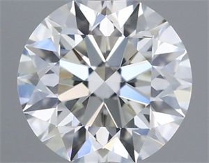 Picture of Natural Diamond 0.42 Carats, Round with Excellent Cut, G Color, IF Clarity and Certified by IGI