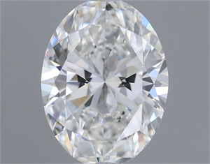 Picture of Natural Diamond 0.41 Carats, Oval with  Cut, F Color, IF Clarity and Certified by IGI