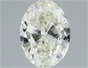 Natural Diamond 0.77 Carats, Oval with  Cut, J Color, SI1 Clarity and Certified by IGI