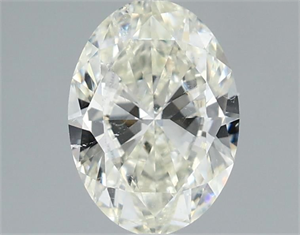 Picture of Natural Diamond 0.77 Carats, Oval with  Cut, J Color, SI1 Clarity and Certified by IGI