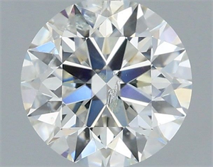 Picture of Natural Diamond 0.81 Carats, Round with Excellent Cut, H Color, I1 Clarity and Certified by IGI