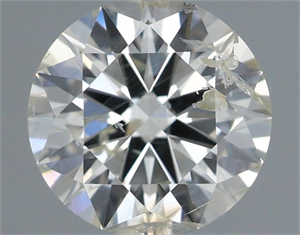 Picture of Natural Diamond 0.90 Carats, Round with Excellent Cut, I Color, I1 Clarity and Certified by IGI