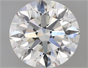 Natural Diamond 1.70 Carats, Round with Excellent Cut, H Color, VS1 Clarity and Certified by IGI