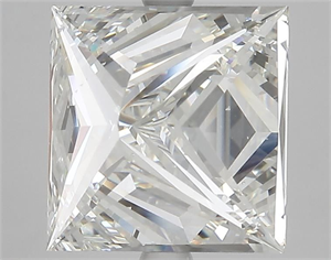 Picture of Natural Diamond 5.02 Carats, Princess with  Cut, H Color, VS2 Clarity and Certified by IGI