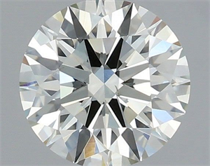 Picture of Natural Diamond 0.75 Carats, Round with Excellent Cut, J Color, VS2 Clarity and Certified by IGI