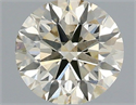 Natural Diamond 0.90 Carats, Round with Excellent Cut, L Color, VS1 Clarity and Certified by IGI