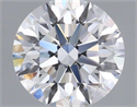 Natural Diamond 0.75 Carats, Round with Excellent Cut, D Color, VVS2 Clarity and Certified by GIA
