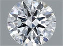 Natural Diamond 0.77 Carats, Round with Excellent Cut, D Color, SI2 Clarity and Certified by GIA