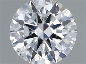 Picture of Natural Diamond 0.77 Carats, Round with Excellent Cut, D Color, SI2 Clarity and Certified by GIA