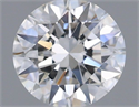 Natural Diamond 0.75 Carats, Round with Excellent Cut, G Color, VVS2 Clarity and Certified by GIA