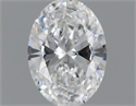 Natural Diamond 0.50 Carats, Oval with  Cut, D Color, VS2 Clarity and Certified by GIA
