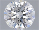 Natural Diamond 0.74 Carats, Round with Excellent Cut, D Color, SI1 Clarity and Certified by GIA