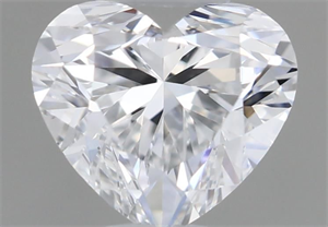 Picture of Natural Diamond 0.40 Carats, Heart with  Cut, D Color, VVS1 Clarity and Certified by GIA