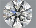 Natural Diamond 0.90 Carats, Round with Excellent Cut, K Color, VVS1 Clarity and Certified by GIA