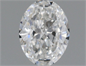 Natural Diamond 0.50 Carats, Oval with  Cut, G Color, VVS2 Clarity and Certified by GIA