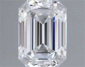 Picture of Natural Diamond 0.50 Carats, Emerald with  Cut, F Color, SI1 Clarity and Certified by GIA